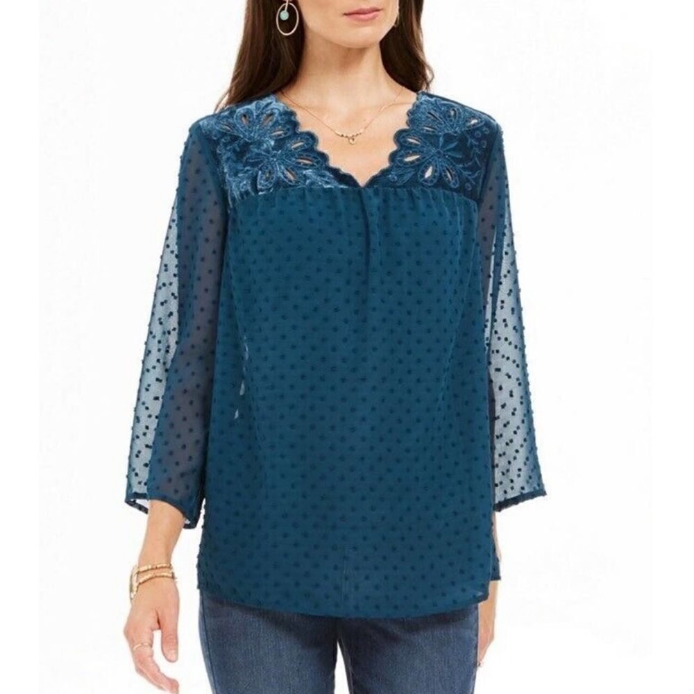 Style & Co. Eyelet Blouse